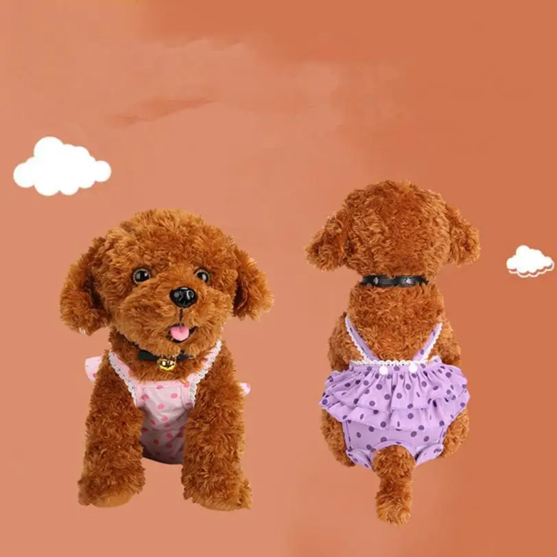 Платье для собак платье домашних животных милые трусики Короткие штаны девушек 4