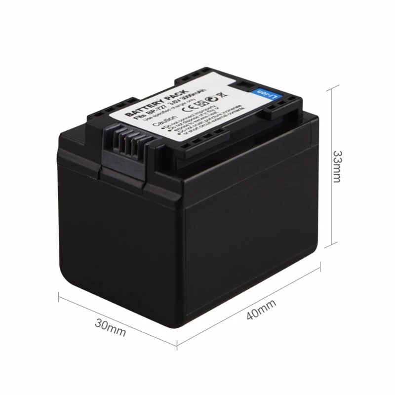 Аккумулятор для камеры BP727 BP709 BP718 3000 мАч с зарядным устройством Canon фотокамера VIXIA