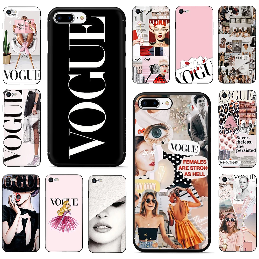 Модный женский Мягкий силиконовый чехол из ТПУ для iPhone 5 5S 6 6s 7 8 plus X XR XS 11 Pro Max