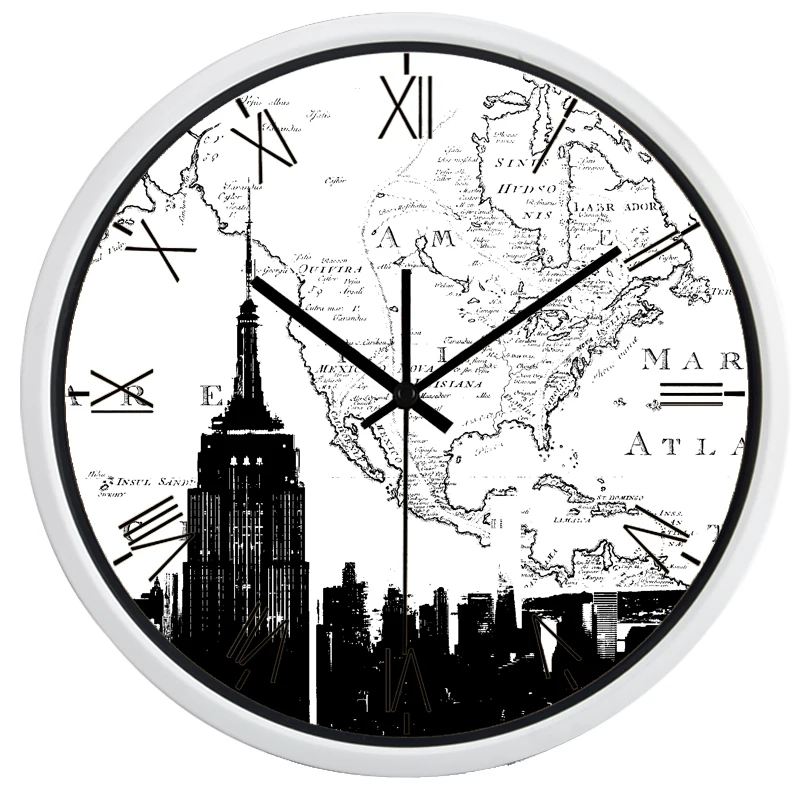 Карта Нью Йорка Эмпайр Стейт Билдинг гостиничный вестибюль учебные настенные