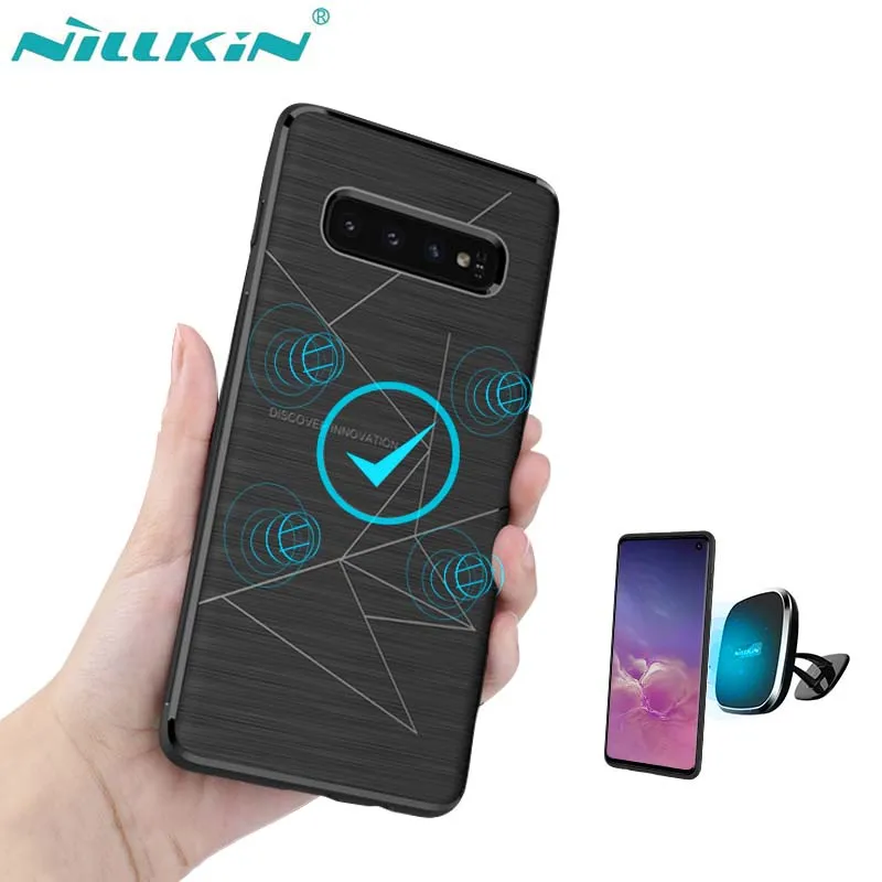 Для samsung Galaxy S10 S10 плюс Чехол для телефона NILLKIN Магнитный Qi Беспроводной Зарядное устройство зарядки приемник задняя крышка чехол для Galaxy S10 S10