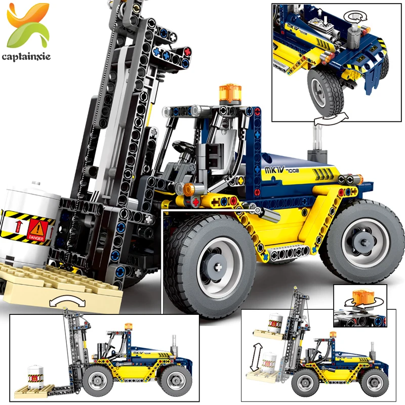 609 шт. город Инженерная вилка строительные блоки для автомобилей Technic автомобиль