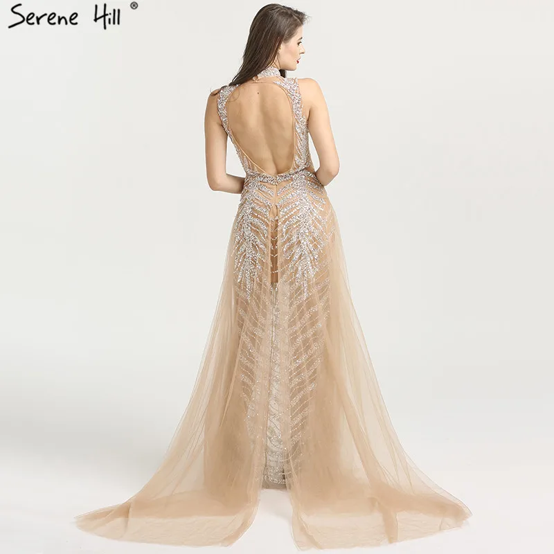 Женское вечернее платье трапециевидной формы без рукавов с высоким воротником