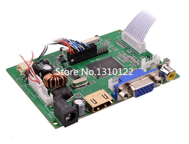 7''Inch LCD High Resolution IPS 39 Pins Screen Multifunctional Driver Board with AV2 HDMI VGA for Raspberry Pi (Without Touch) |