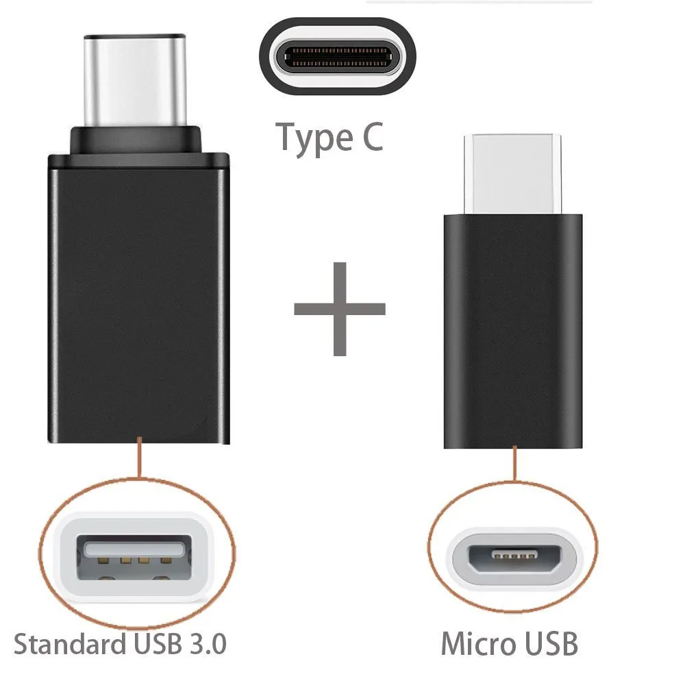 Адаптер 2в1 Type C USB OTG + адаптер Micro для Sony Xperia XZ Premium XZs XZ1 X Compact XA1 XA2 Ultra L1 L2|micro usb c