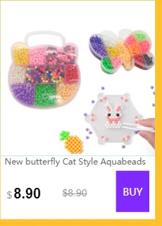 aquabeads Aqua DIY Магия бусы игрушки формы в виде животного рукой решений 3D головоломки Aqua детские развивающие игрушки для детей заклинание QB231 бусинами