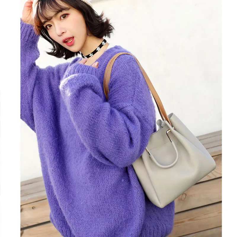 2019 новые женские сумка мешок прилив корейской версии простой Джокер дамы Slung