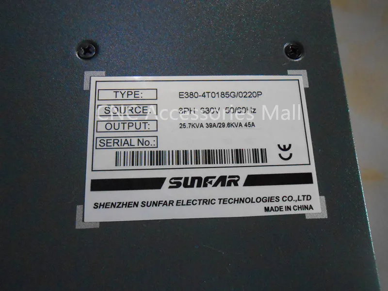 E380 VFD Inverter E380-4T0185G 18.5KW AC380V 0-600HZ CNC Frequency Inverter enlarge