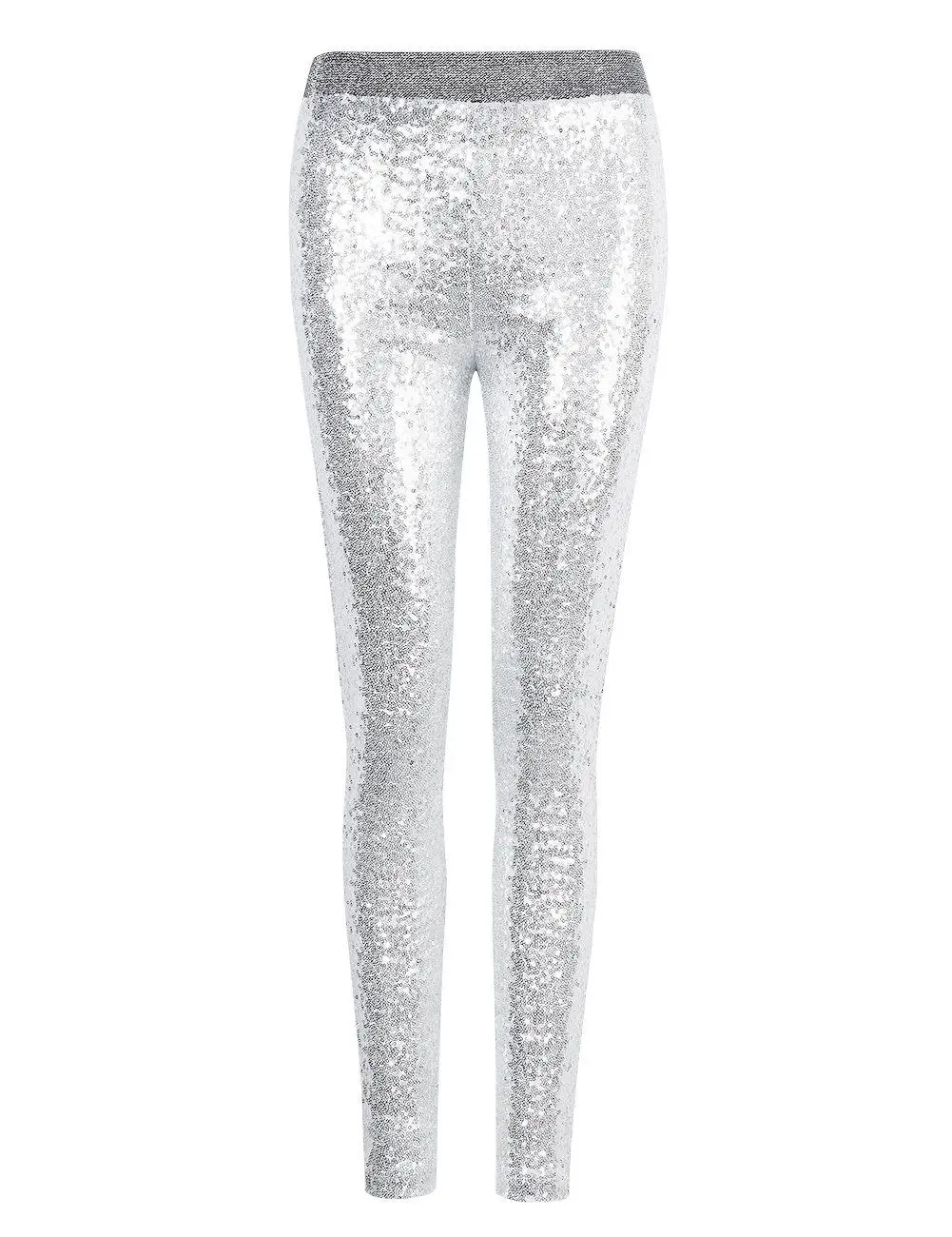 XUBA Для женщин Мода 2017 г. блестящими пайетками Эластичные Обтягивающие Леггинсы