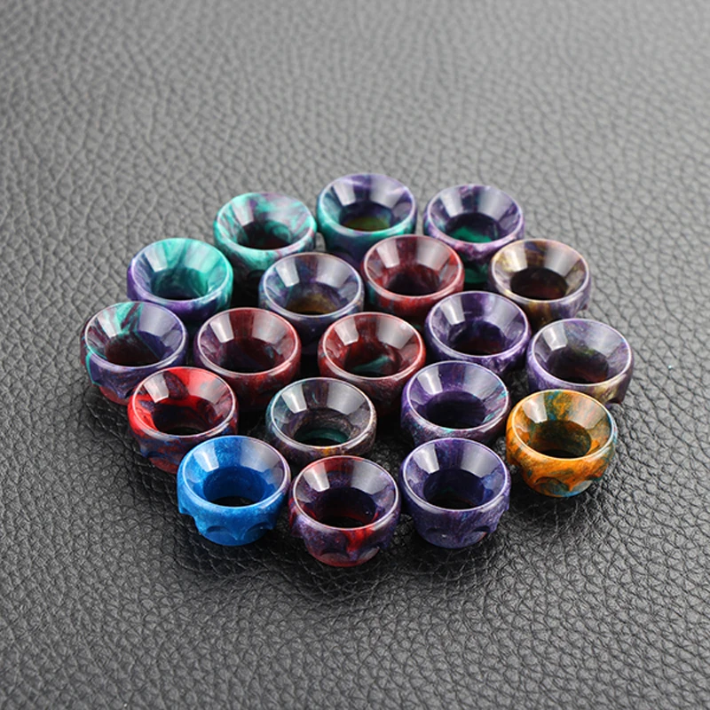 

Coil Father Epoxy Resin Short Wide Bore Wave Drip Tip for Kennedy 24 RDA Goon 528 RDA Vape E Cigarette Mouthpiece