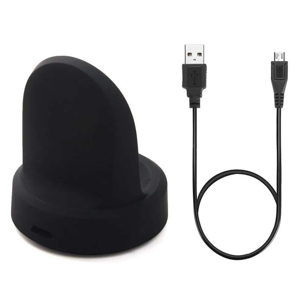 

HOT-Replacement Charging Dock for Samsung Galaxy Watch/Gear S3 Classic/Frontier Smartwatch (Black)