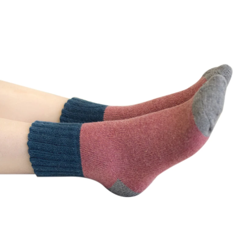 1 Пара Прекрасный Цвета Конфеты Короткие Носки Утолщение Женщины Девушки Шерсть