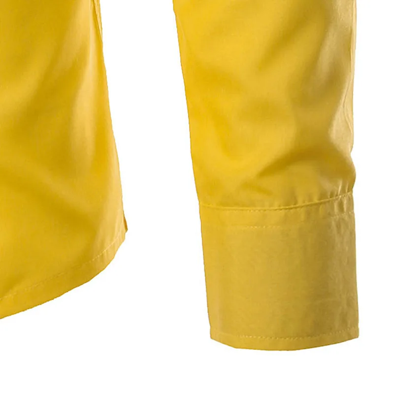 

Promotion!2018 New Fashion Men Shirts Long Sleeve Cotton Slim Fit French Cuff Casual Male Social Dress Shirt Heren Hemden 30