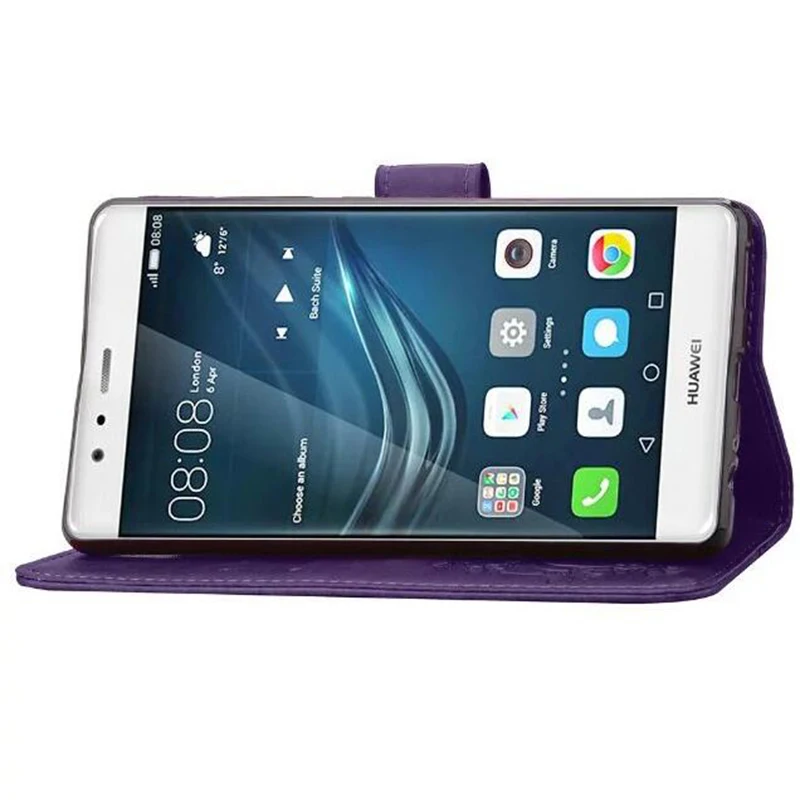 Cover Cell phone Case For Huawei P9 5.2&quot EVA-AL00 Flip PU Leather Diamond Flower Design Protection Holster Shell Card Slot Strap |