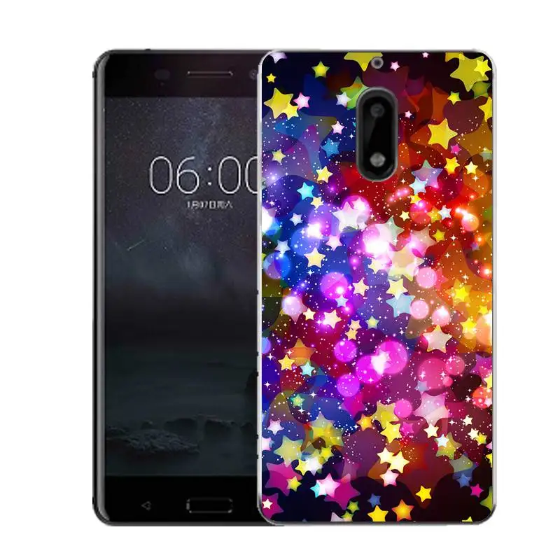 Qmswei силиконовый чехол для телефона nokia3 nokia5 nokia6 nokia8 N540 N535 Ясно лист Star Fish Живопись