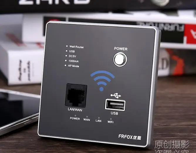 Интеллектуальный роутер 300 м настенная панель USB разъем беспроводная Wi Fi точка