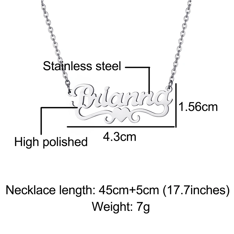 Именное ожерелье золотого цвета из нержавеющей стали персонализированные