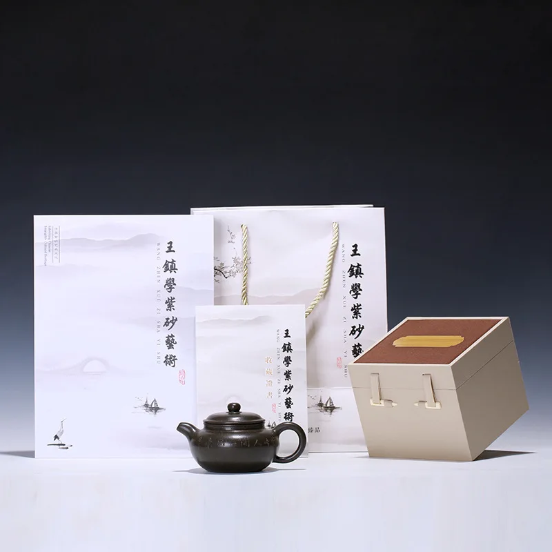 Wang Zhenxue Purple Sand Pot Ancient-like Raw Mine Celestial Clay All Hand-made Genuine National Arts and Crafts Teapot | Дом и сад