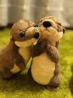 18cm standing river otter plush toys mini size real life otter stuffed animals toys for kids birthday gifts