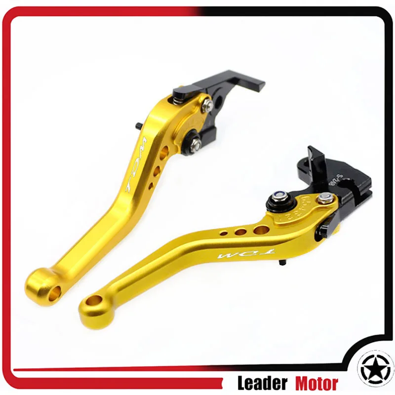 Золотой Для YAMAHA TDM 900 2002 TDM900 2003 2004 аксессуары для мотоциклов cnc алюминиевые Короткие тормозные рычаги сцепления - Цвет: Золотой