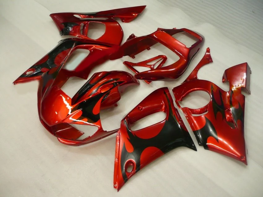Комплект обтекателей под давлением для YAMAHA YZFR6 98 99 00 01 02 YZF R6 1998 2000 2002 YZF600 Красный