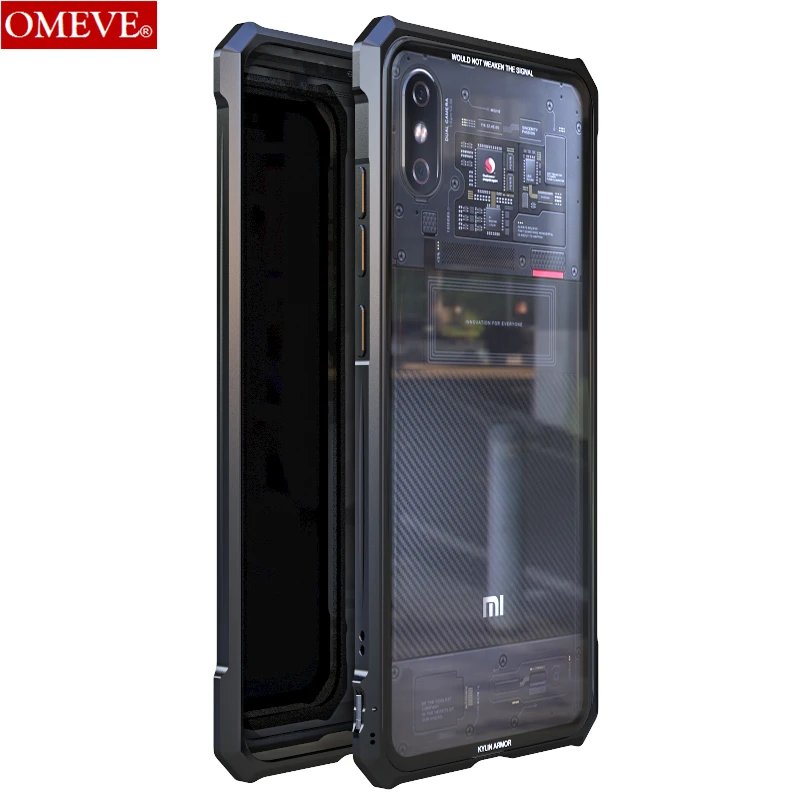 Чехол OMEVE для Xiaomi Mi 8 Pro чехол Mi8 Explorer корпус из металлического сплава прозрачная