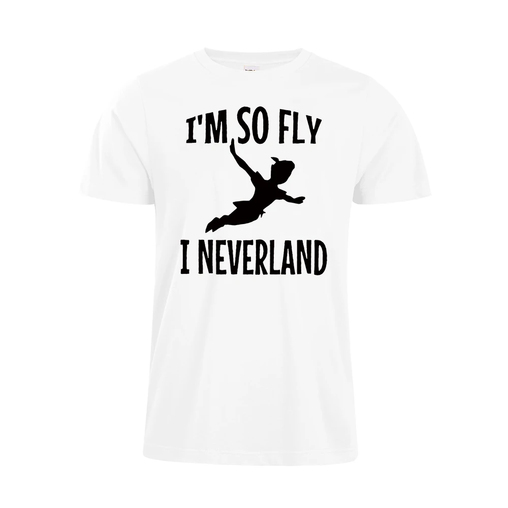 Женская рубашка Питер Пэн I'm So Fly I Neverland футболка с изображением Питера Пэна и неверланда Футболки унисекс