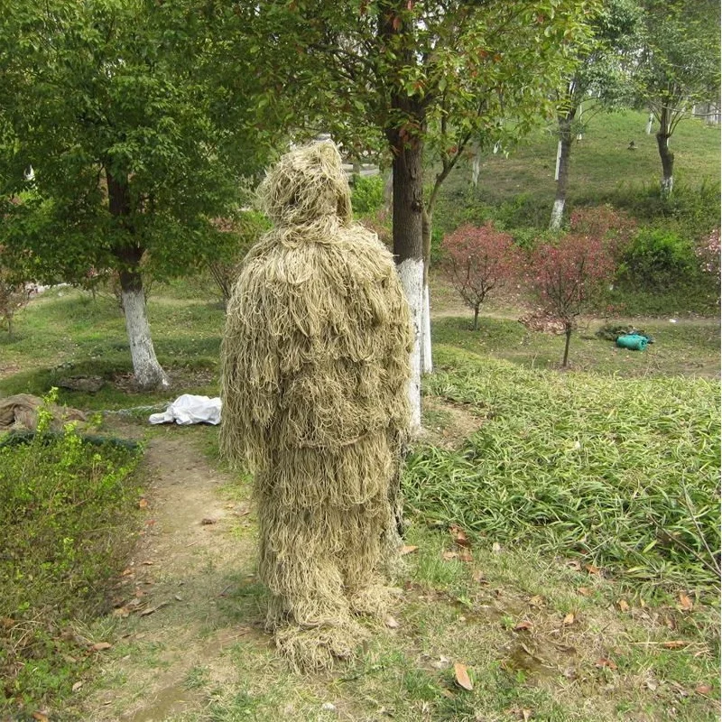 CS Bionic Grass Ghillie костюм Yowie Снайпер Тактический Камуфляжный с капюшоном винтовка