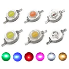 Светодиодная лампа SMD для точесветильник светильник, 10 шт., 1 Вт, 3 Вт, теплый белый, красный, зеленый, синий, желтый