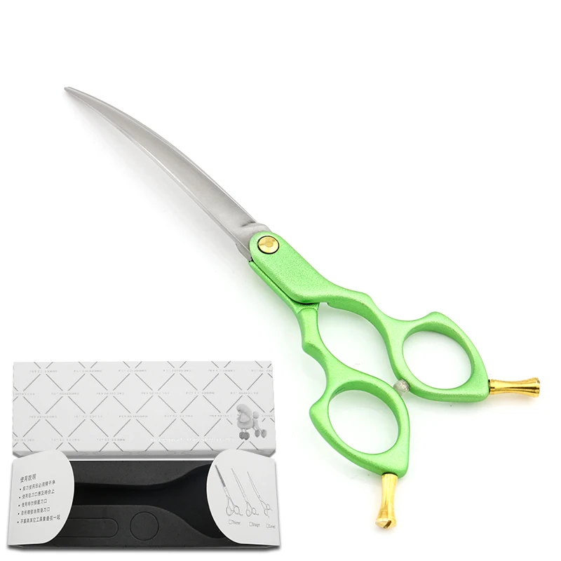 Профессиональные ножницы для ухода за собаками изогнутые 7 дюймов авиационная