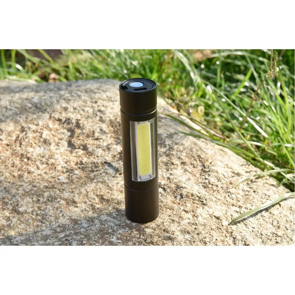 Портативный светодиодный фонарик XPE + COB USB зарядка осмотр мощсветильник онарь со