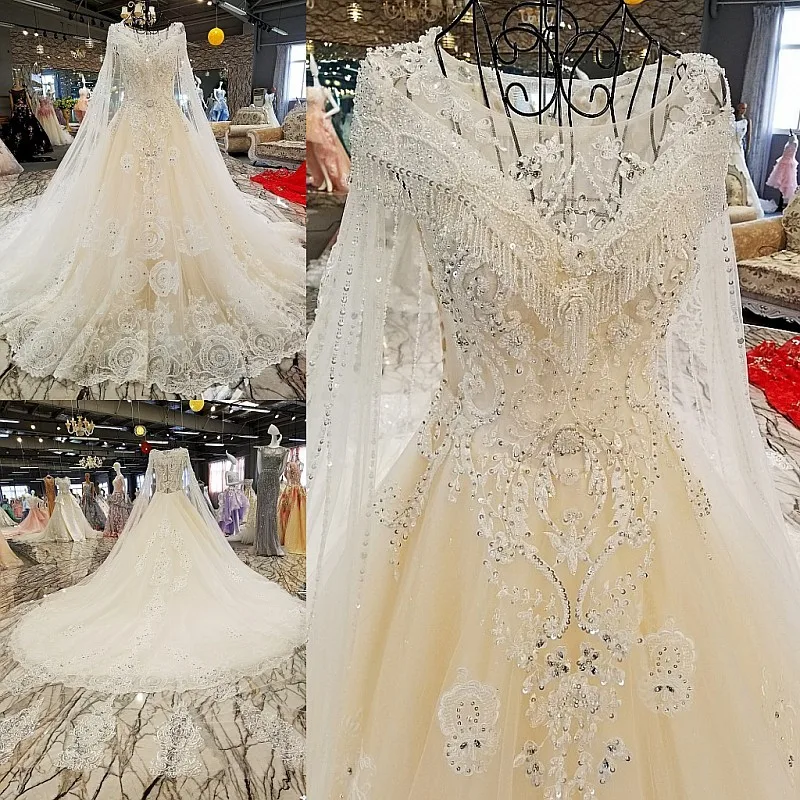 Vestido De Noiva Роскошные без рукавов шаль пряжа кружева свадебные платья 2018 Кристалл