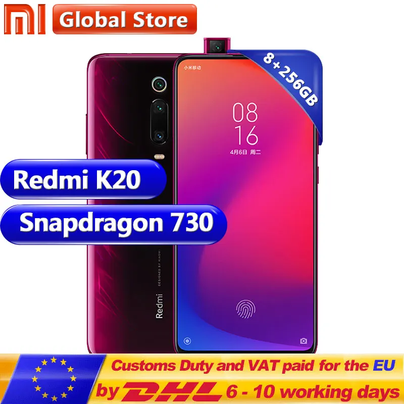 Xiaomi Redmi K20 8GB 256GB Смартфон Snapdragon 730 48MP задняя камера всплывающая фронтальная 6 39