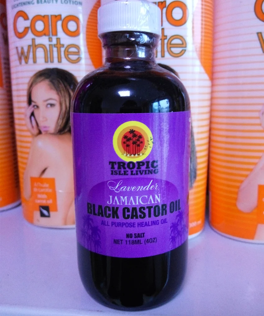 Тропическое Лавандовое Ямайское черное касторовое масло 4 унции (бесплатная