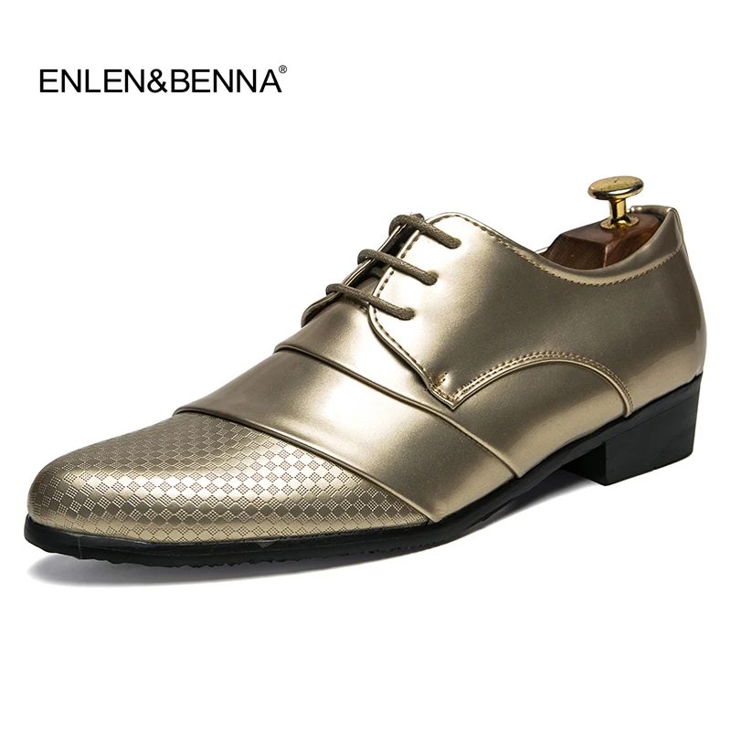 

2018 Luxury Brand Mens Pointed Toe Dress Shoes Shadow Patent Leather Shoes Fashion Wedding Shoes Oxford Shoes Plus size 38-44