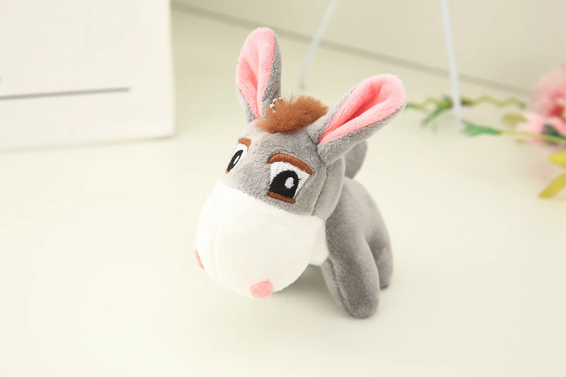 10 см Kawaii маленький плюшевый Ослик Игрушки милые мини-подвески мягкие животные куклы детские игрушки подарки на день рождения сумка аксессуар