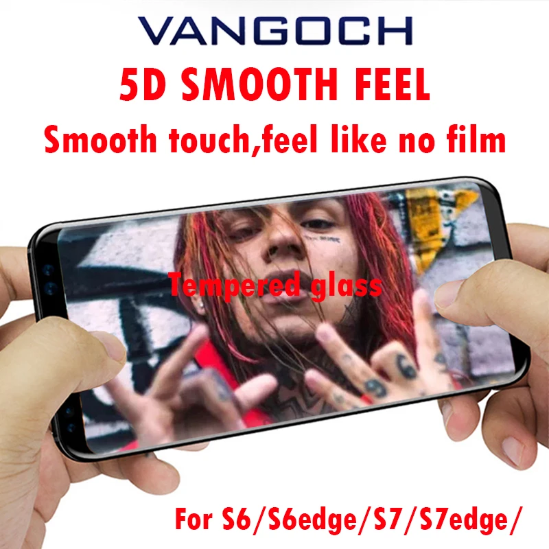 Лучший + 5D закаленное Стекло для Samsung Galaxy S6 S7 край s6edge s7edge Экран протектор пленка