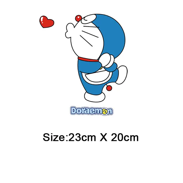 Doraemon iron on нашивки для одежды семья мультфильм наклейки diy аксессуары теплопередача для футболки parches termoadhesivos ropa - Цвет: NO.2