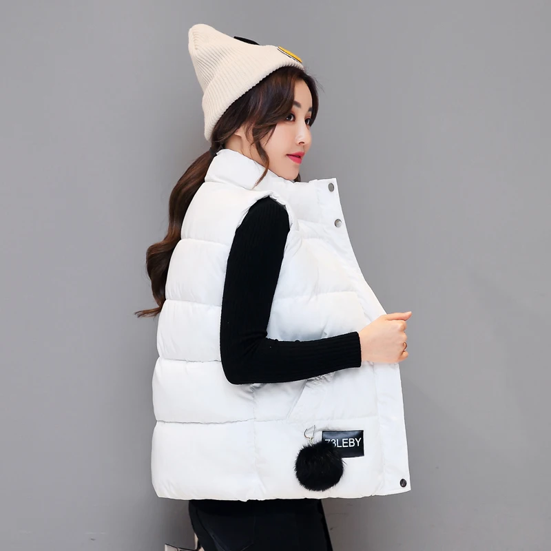 Женский зимний жилет облегающий короткий куртка с хлопковой подкладкой