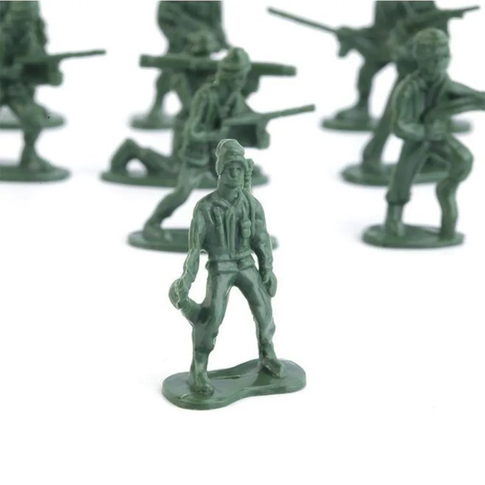 Новое поступление 100 шт./компл. Военная пластиковая игрушка солдат армейские