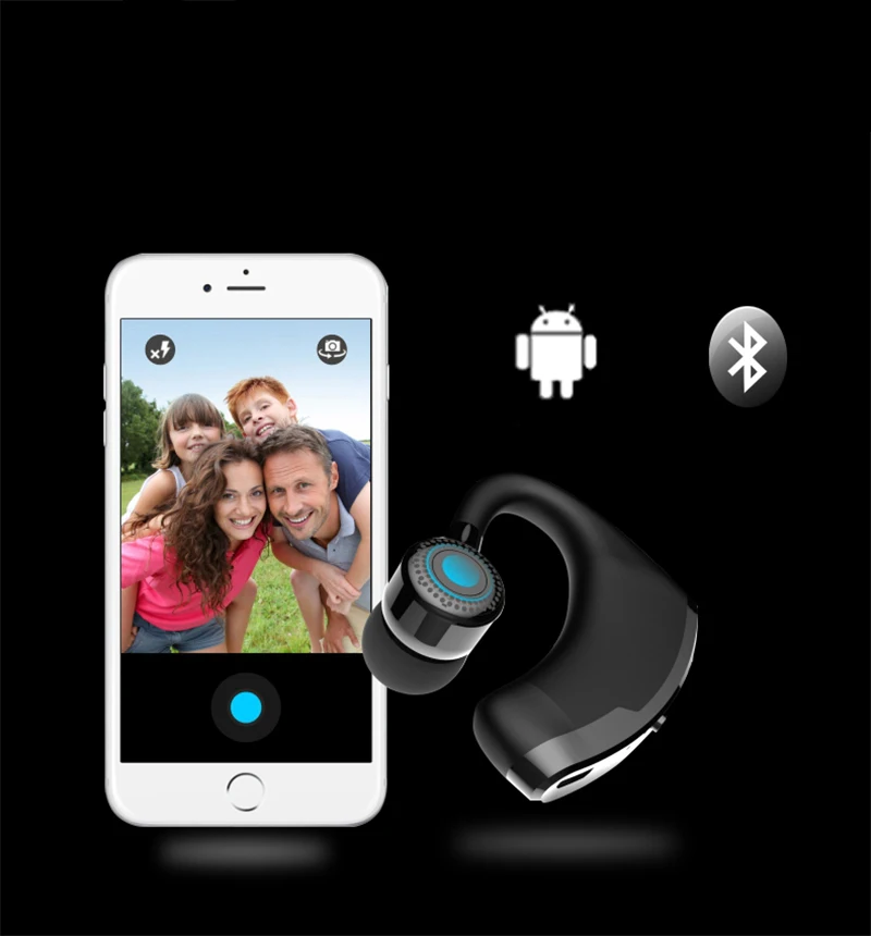 Новинка V9, бизнес гарнитура Bluetooth, беспроводные наушники для автомобиля, Bluetooth V4.1, телефон, гарнитура, микрофон, музыка для iPhone, Xiaomi, samsung
