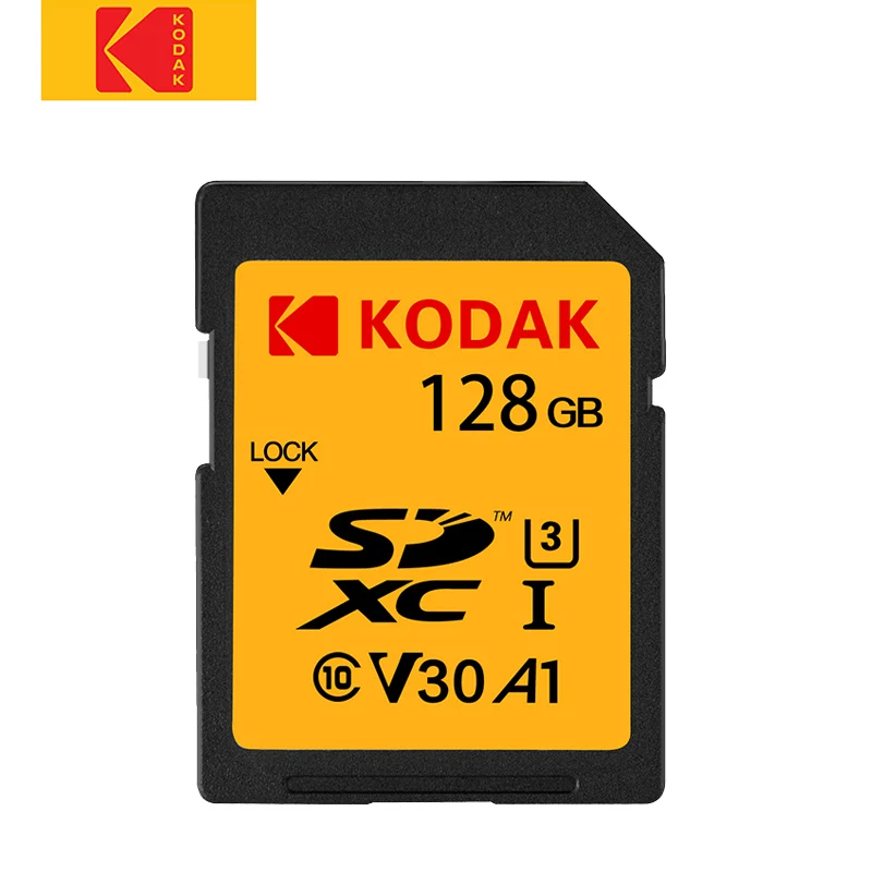 Sd карта Kodak 64 Гб памяти 128 ГБ SDXC U3 V30 carte sd для Sony Canon Nikon micro SLR цифровая камера cartao de