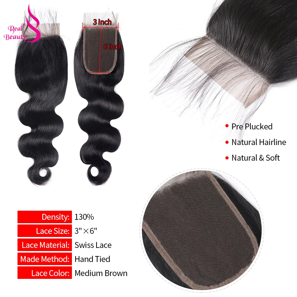 Малайзии человеческие волосы Weave 3/4 Связки Realbeauty средства ухода за кожей волна с