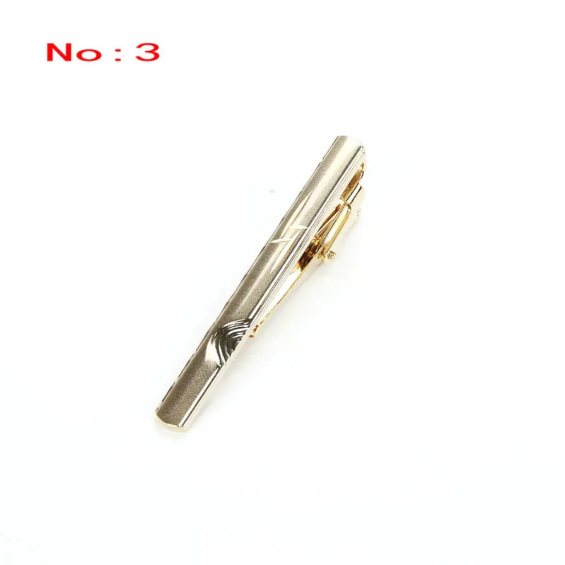 Новый мужской зажим для галстука Классический Простой стиль застежка золотого