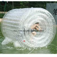 clear 1 0mm pvc inflatable roller ball 2 4ml factory price inflatable water roller ball walk on water roller wheel for sale