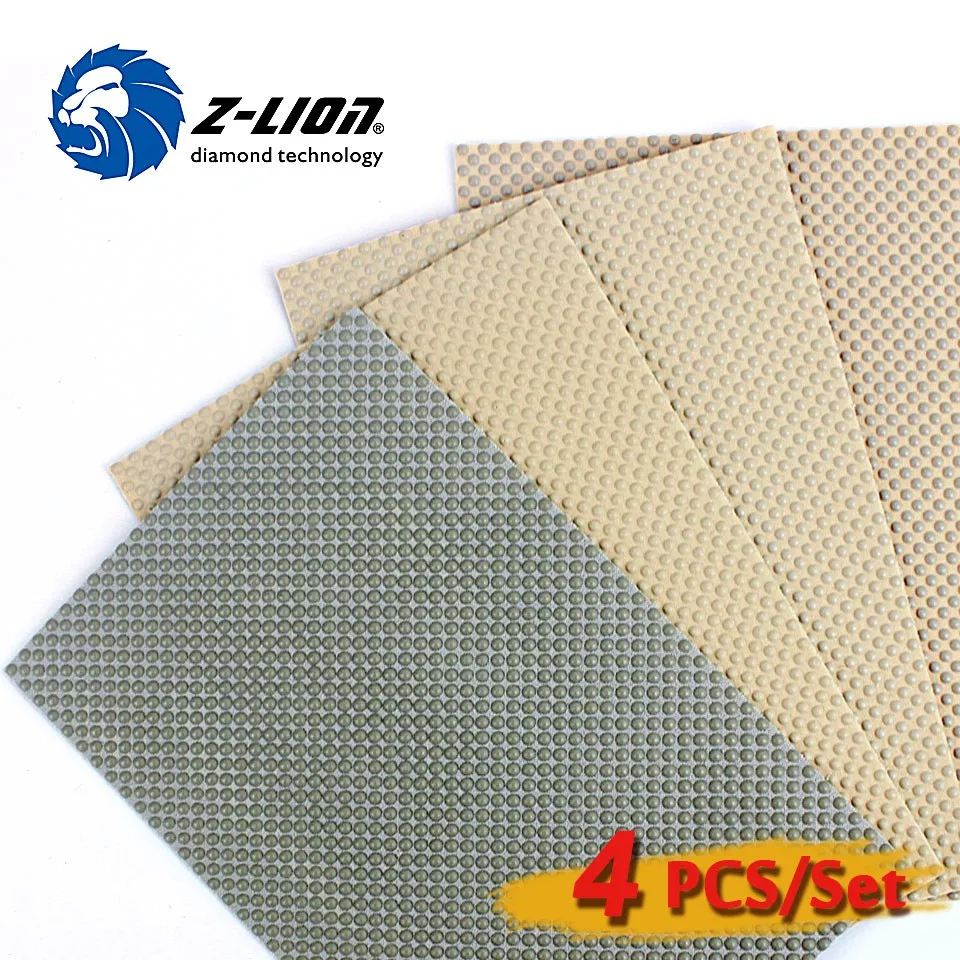 2016 Zlion Hand polishing sheet-resin 120*180MM cloth  back for polishing of stone glass and ceramic 4pcs/package