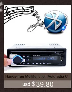 12 В Стерео FM Радио mp3 аудио плеер Поддержка Bluetooth телефон с USB/SD MMC Порты и разъёмы Электроника для автомобиля в-тире 1 DIN Автомагнитолы