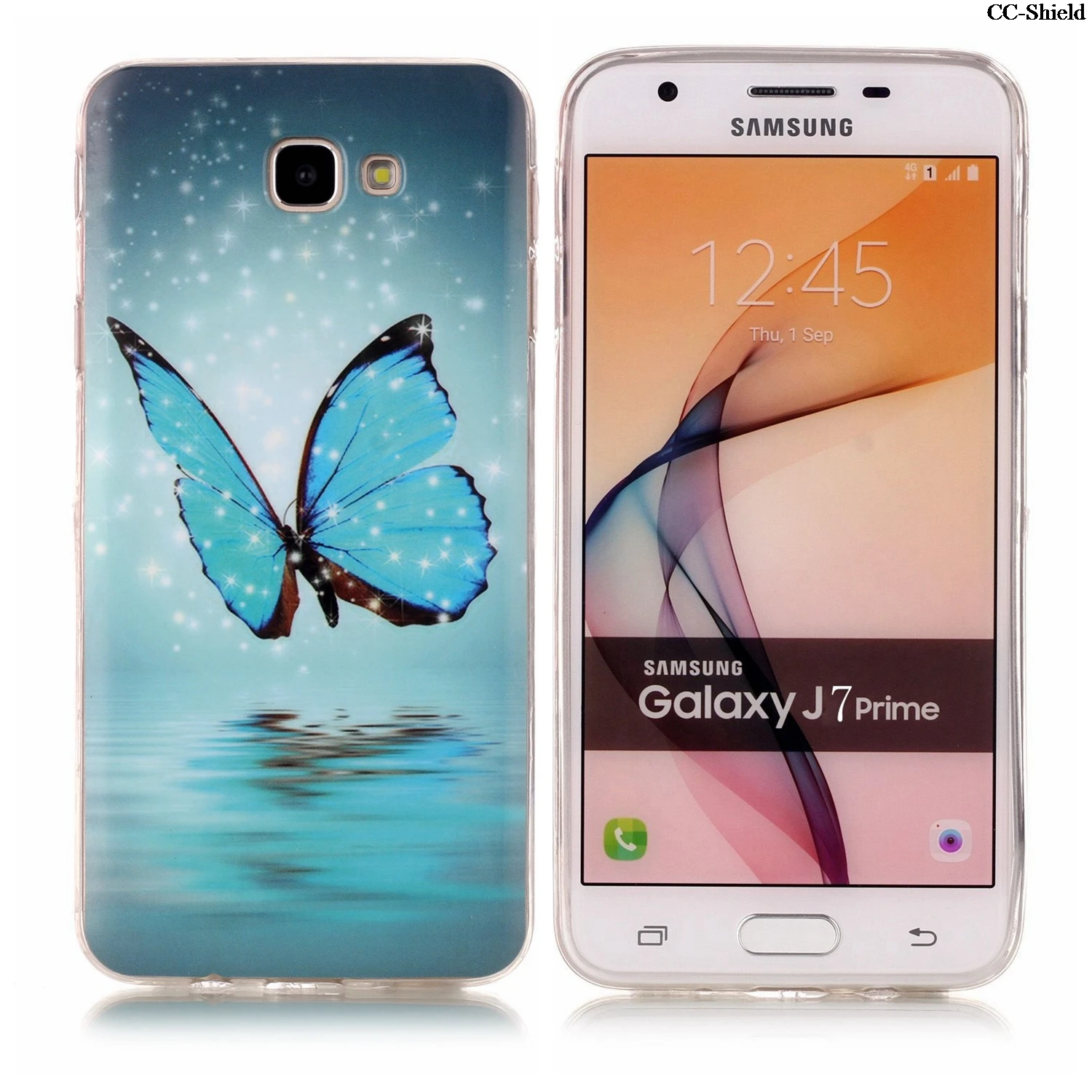 Светящийся чехол для Samsung Galaxy J7 J 7 Prime SM-G610F SM-G610Y SM-G610S/DS SM G610F G610F/DS G610Y мягкий