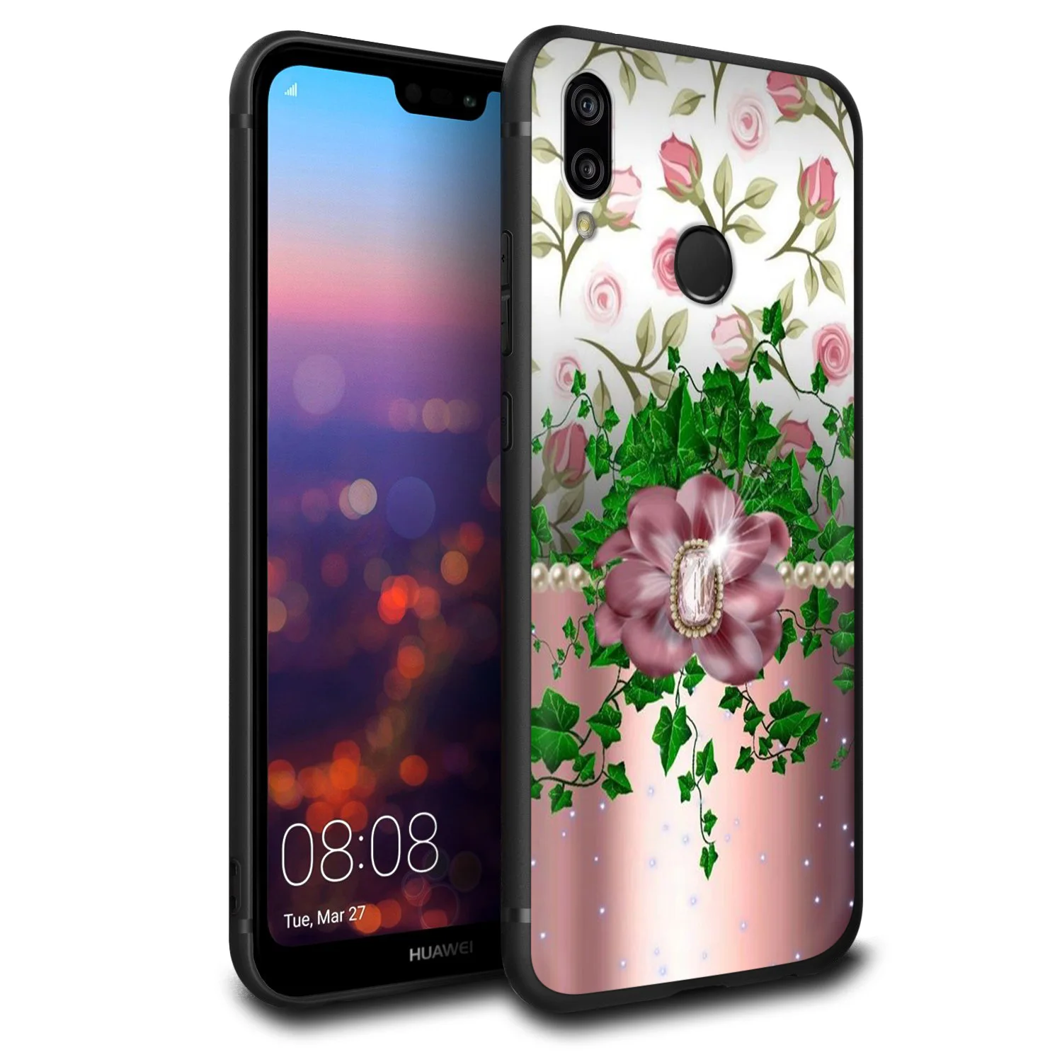 Чехол Lavaza с изображением розовых золотых роз для Huawei P30 P20 P10 P9 P8 Mate 20 10 Pro Lite P Smart
