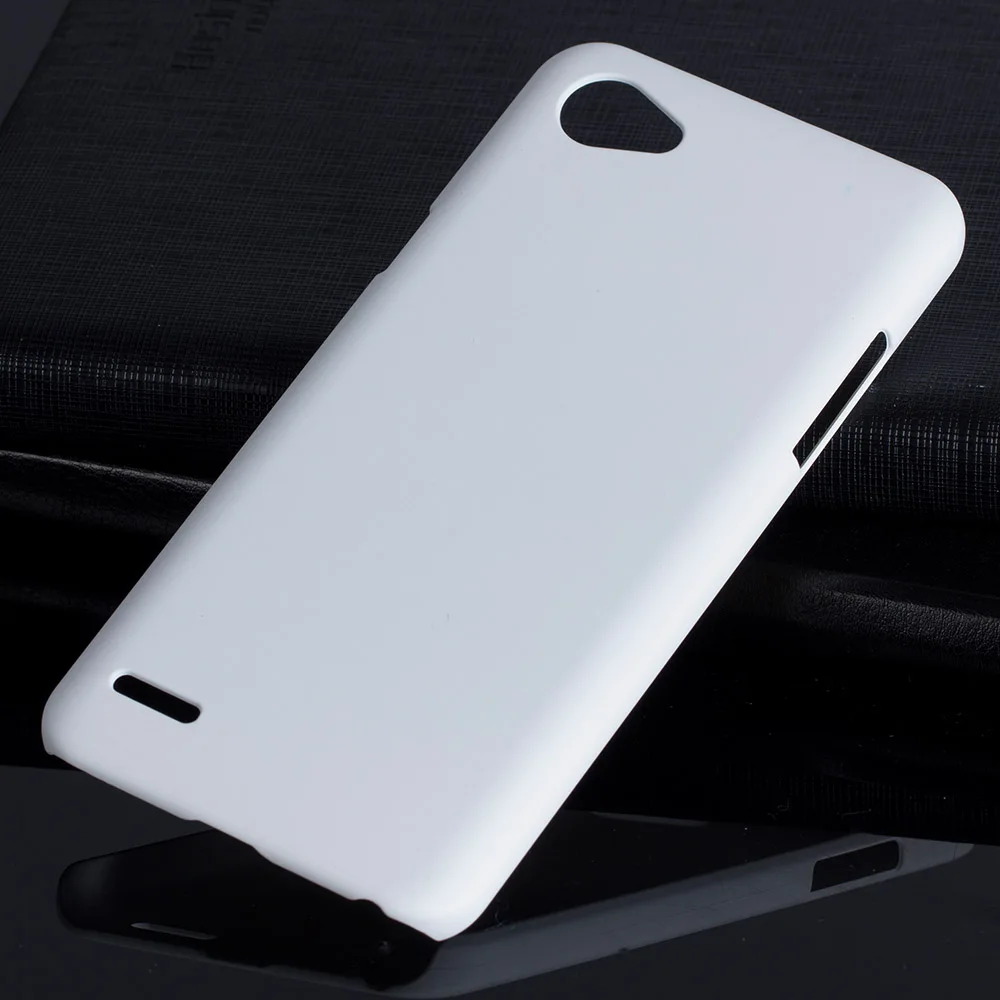 Матовая Пластик Coque 5.5For Lg Q6 чехол для Lg Q6 Q6a плюс альфа M700 M700a телефона чехол-лента на заднюю панель - Цвет: White